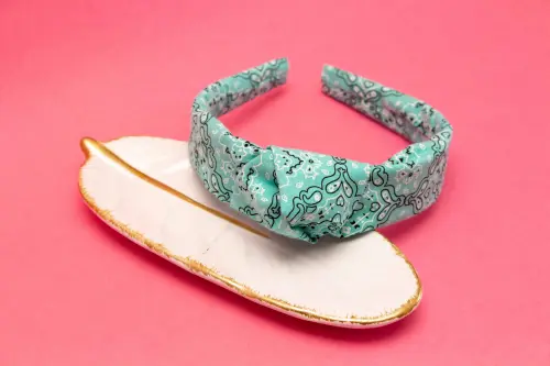 TIARA | TRICOLINE BANDANA NÓ TURBANTE | AZUL CLARO