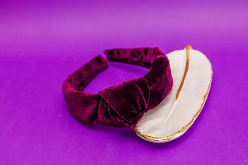 TIARA | NÓ TURBANTE VELUDO | ROXO ESCURO