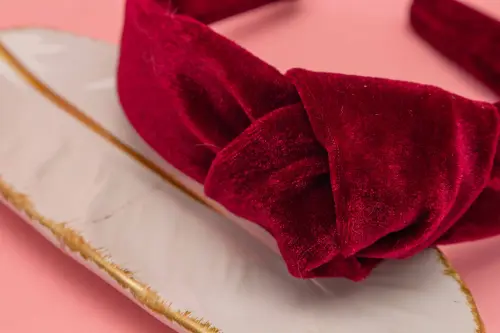 TIARA | NÓ TURBANTE VELUDO | MARSALA