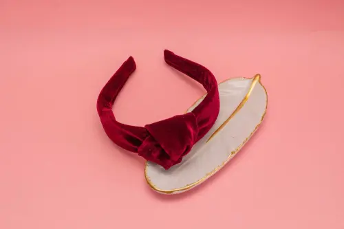 TIARA | NÓ TURBANTE VELUDO | MARSALA