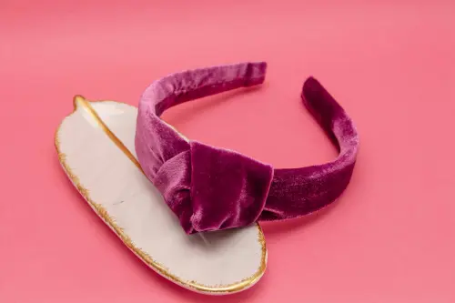TIARA | NÓ TURBANTE VELUDO | ROXO CRITAL