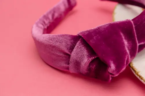 TIARA | NÓ TURBANTE VELUDO | ROXO CRITAL