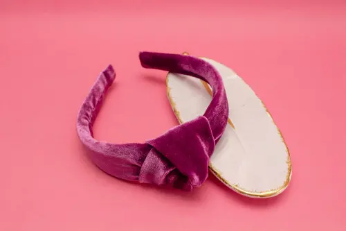 TIARA | NÓ TURBANTE VELUDO | ROXO CRITAL