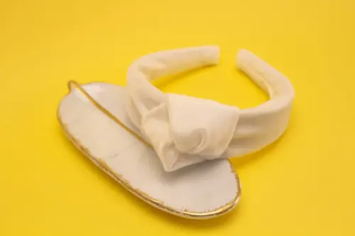 TIARA | NÓ TURBANTE VELUDO | OFF WHITE