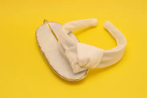TIARA | NÓ TURBANTE VELUDO | OFF WHITE