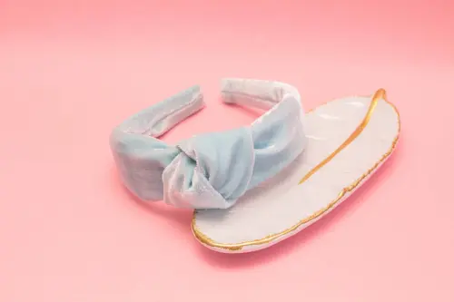 TIARA | NÓ TURBANTE VELUDO | AZUL CLARO