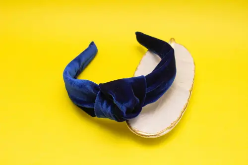 TIARA | NÓ TURBANTE VELUDO | AZUL ROYAL
