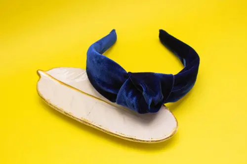 TIARA | NÓ TURBANTE VELUDO | AZUL ROYAL