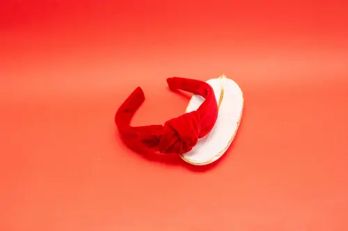 TIARA | NÓ TURBANTE VELUDO | VERMELHO