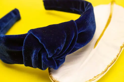 TIARA | NÓ TURBANTE VELUDO | AZUL DIA
