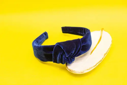 TIARA | NÓ TURBANTE VELUDO | AZUL DIA