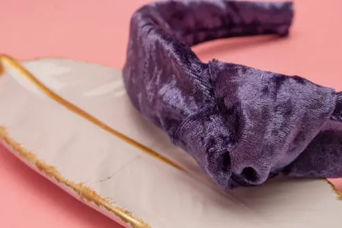 TIARA | NÓ TURBANTE VELUDO | INDIGO