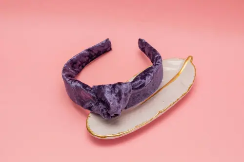 TIARA | NÓ TURBANTE VELUDO | INDIGO
