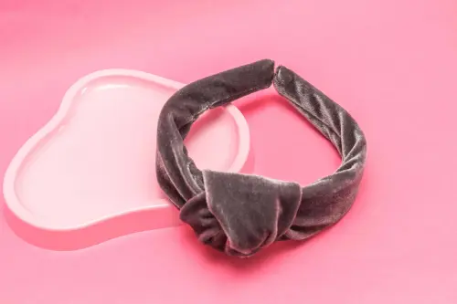 TIARA | NÓ TURBANTE VELUDO | CINZA