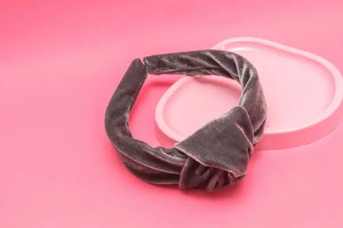 TIARA | NÓ TURBANTE VELUDO | CINZA