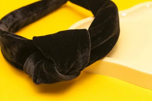 TIARA | NÓ TURBANTE VELUDO | PRETA