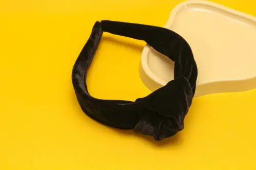 TIARA | NÓ TURBANTE VELUDO | PRETA