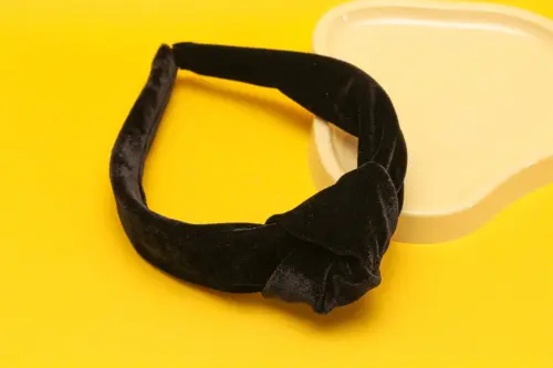 TIARA | NÓ TURBANTE VELUDO | PRETA