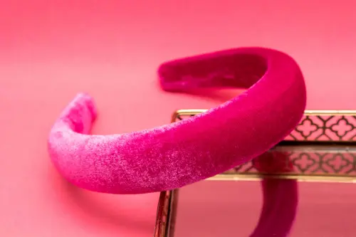 TIARA | CHEIA VELUDO | PINK