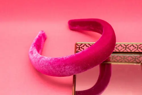 TIARA | CHEIA VELUDO | PINK