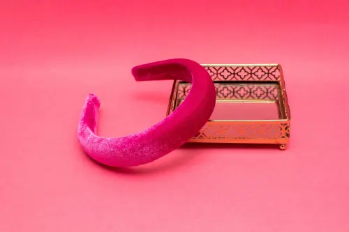 TIARA | CHEIA VELUDO | PINK
