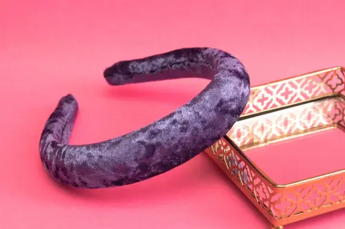 TIARA | CHEIA VELUDO | INDIGO
