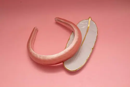 TIARA | CHEIA VELUDO  | ROSA SALMÃO