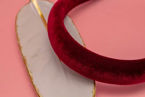 TIARA | CHEIA VELUDO  | MARSALA