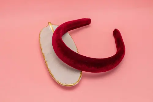 TIARA | CHEIA VELUDO  | MARSALA