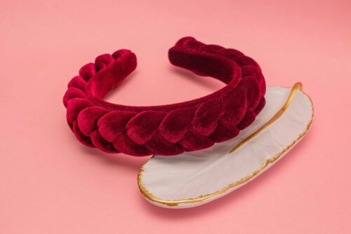 TIARA | TRANÇA CHEIA VELUDO | MARSALA