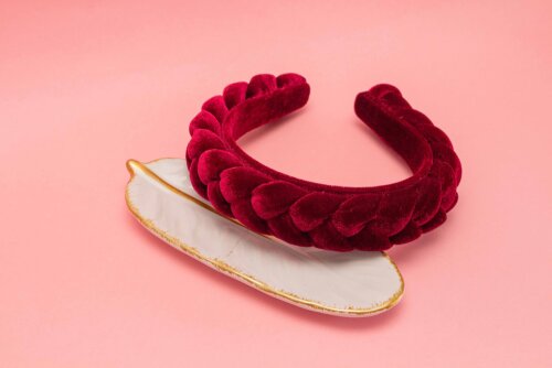 TIARA | TRANÇA CHEIA VELUDO | MARSALA