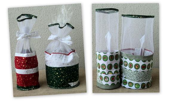 Embalagem para Panetone e Vinho - Natal