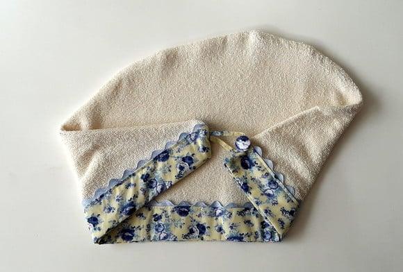 Conjunto Toalha e Touca Adulto Pós Banho Kit Spa