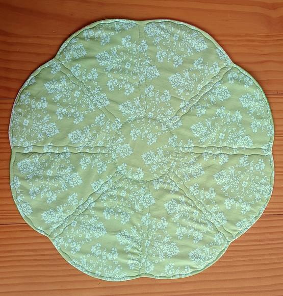 Jogo Americano Sousplat em Tecido Petalas e Porta Copos 4pçs