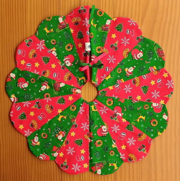 Saia para Árvore de Natal em Tecido