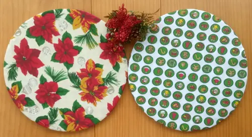 Capa para Sousplat em Tecido Dupla Face Natal Avulsas