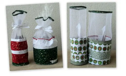 Embalagem para Panetone e Vinho - Natal