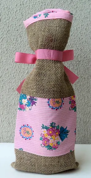 Embalagem Saco para Bebida em Juta