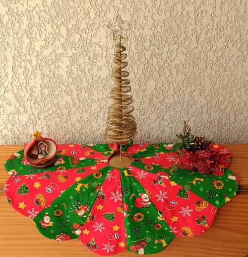 Saia para Árvore de Natal em Tecido