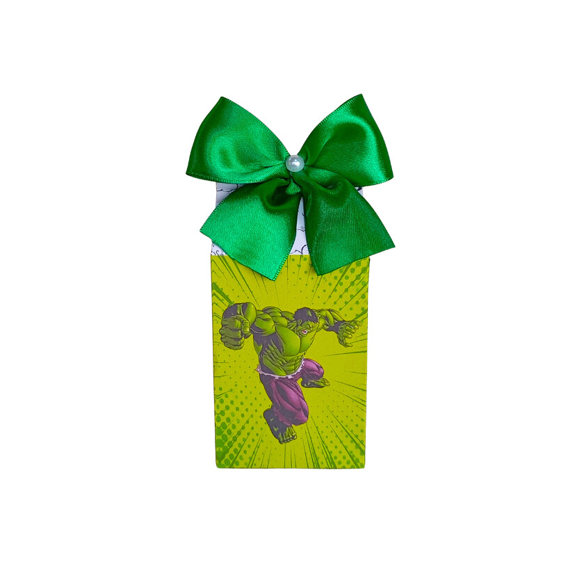 Kit 20 caixas personalizado Hulk - lembrancinha aniversário meni