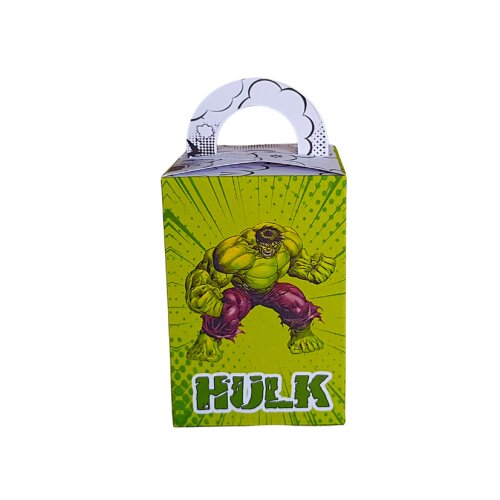 Kit 20 caixas personalizado Hulk - lembrancinha aniversário meni