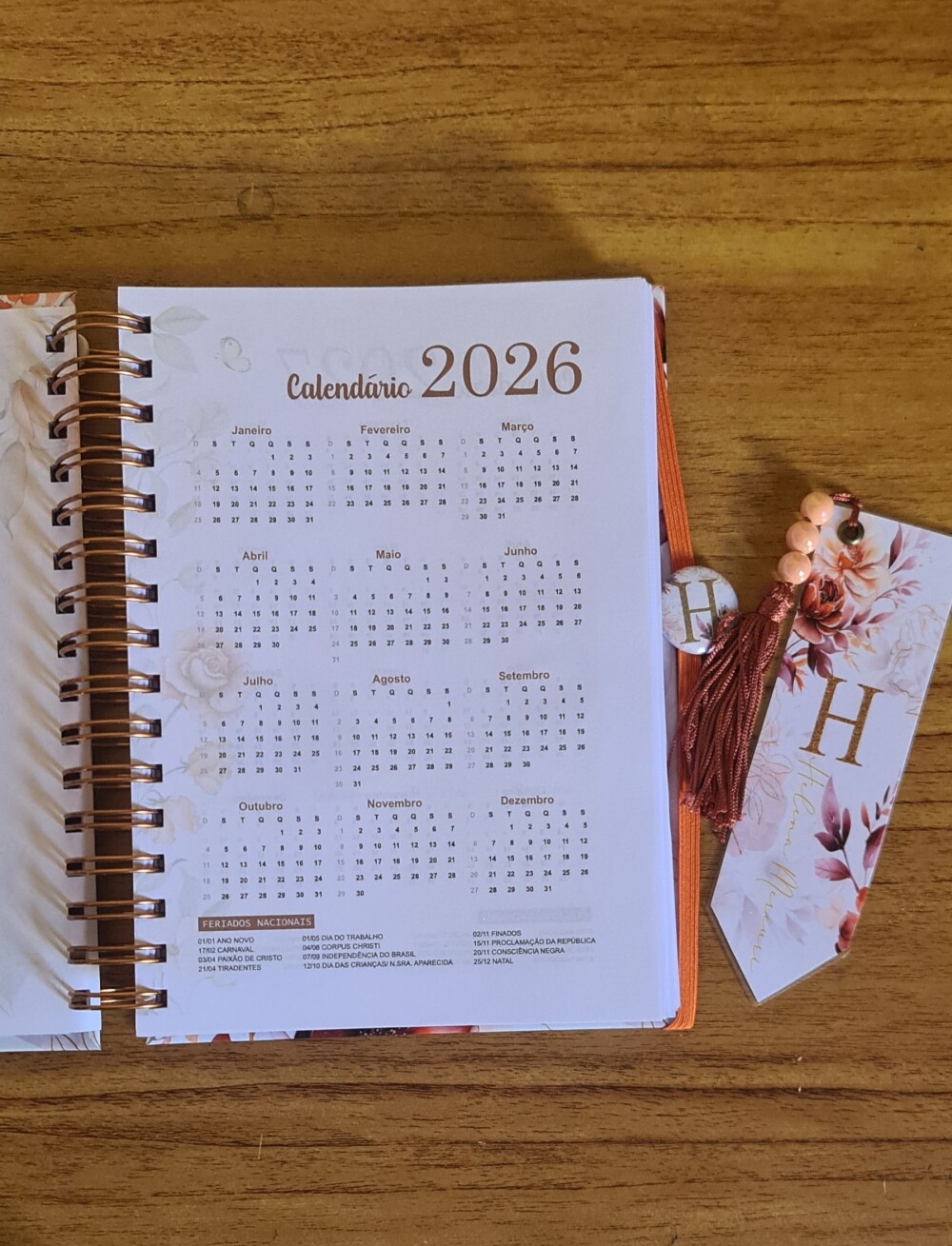 Agenda Floral Personalizada.