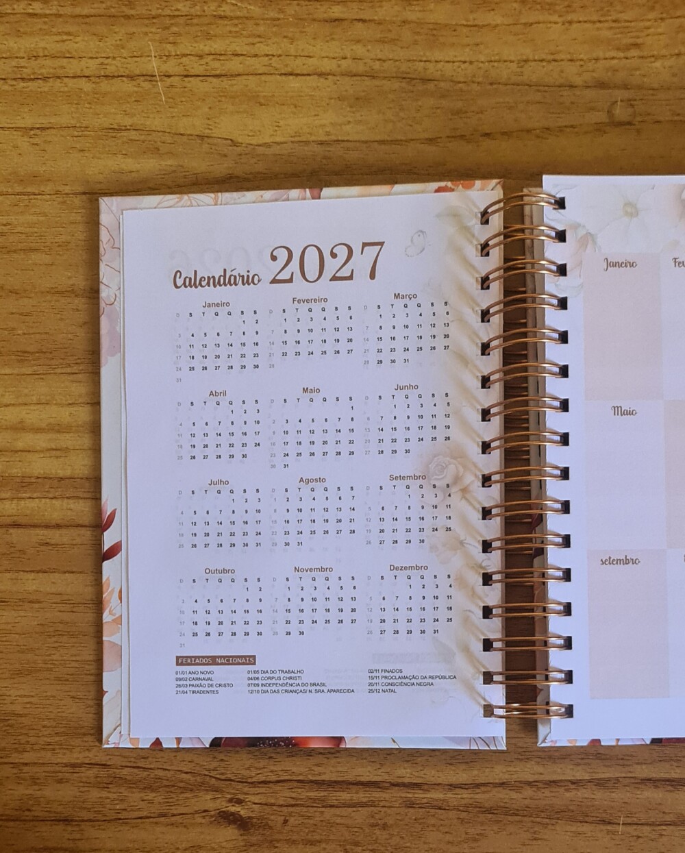Agenda Floral Personalizada.