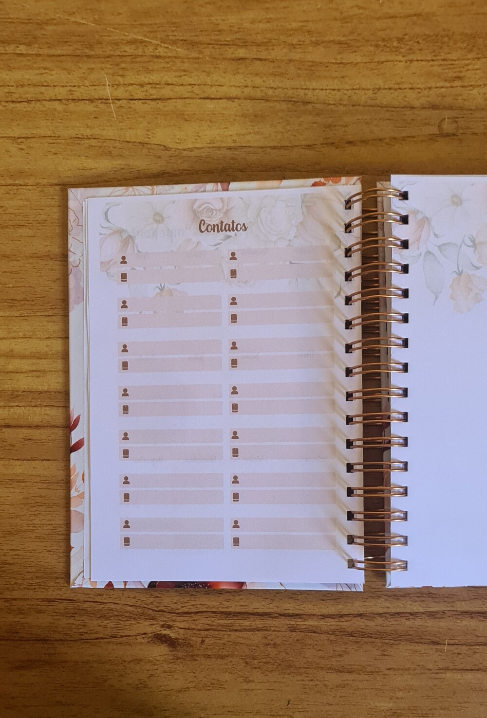 Agenda Floral Personalizada.