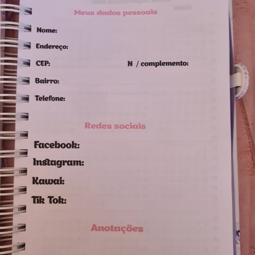 Agenda Floral Personalizada