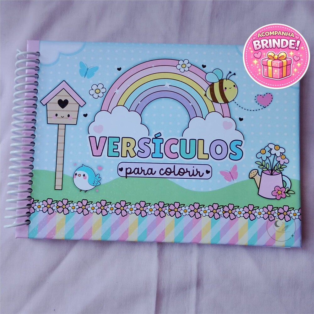 Livro de Colorir Cristão Infantil A5 | Versículos para Colorir 