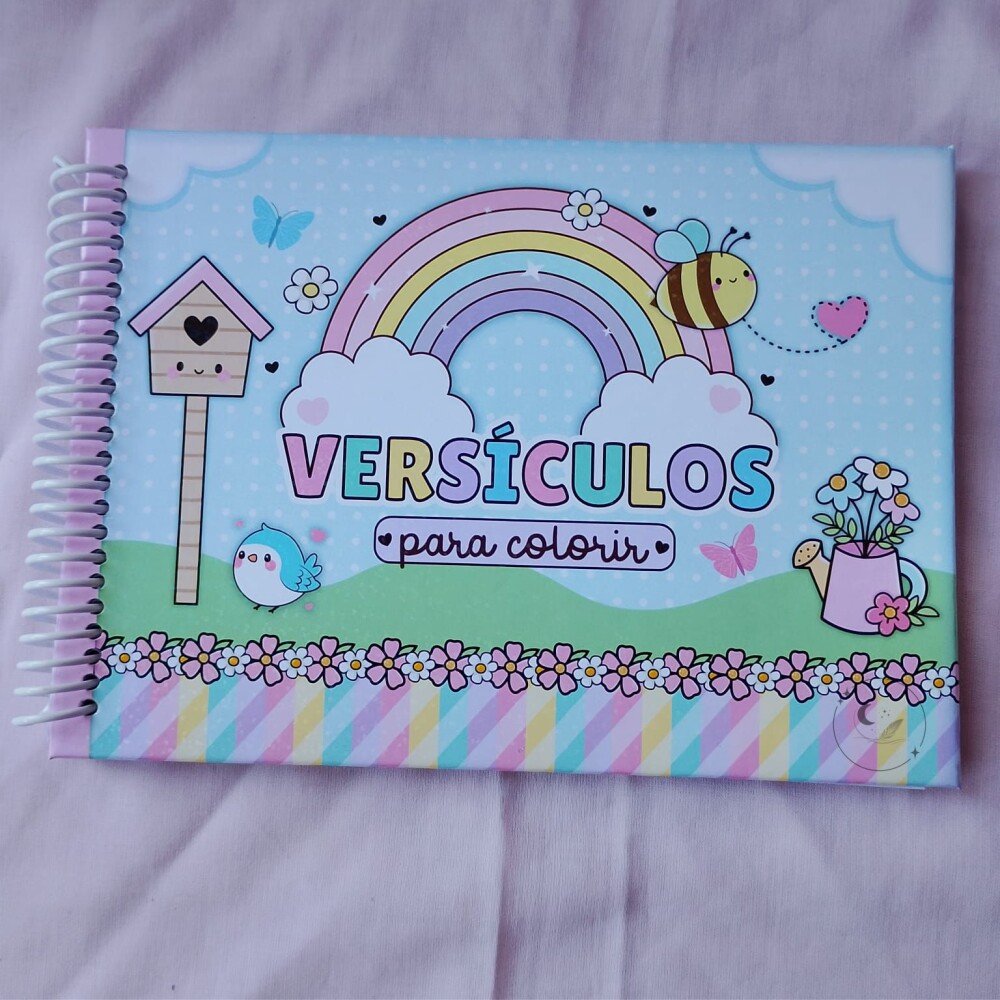 Livro de Colorir Cristão Infantil A5 | Versículos para Colorir 