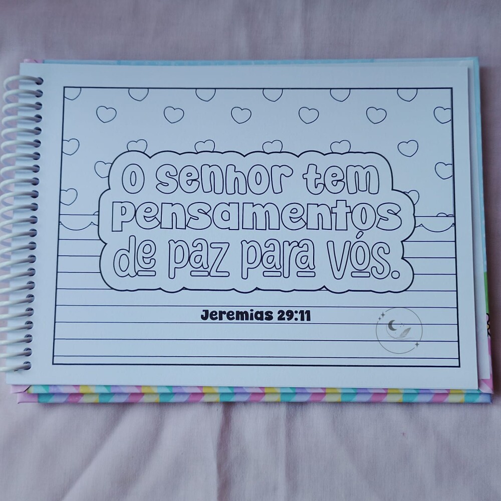 Livro de Colorir Cristão Infantil A5 | Versículos para Colorir 