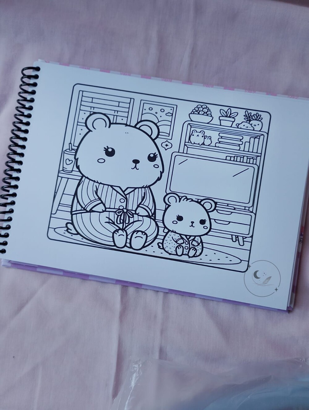 Livro de Colorir Capivara Kawaii A5 | Com 25 Desenhos | Capy Love