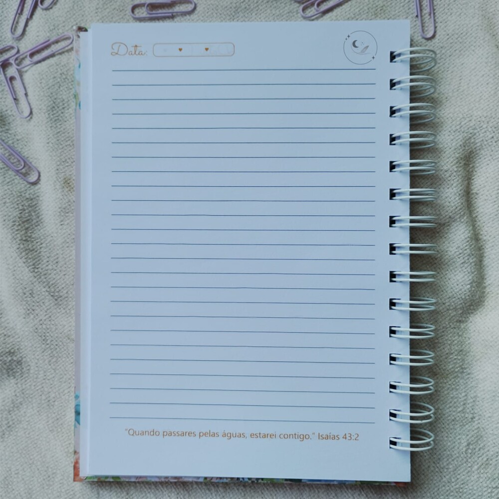 Caderno com Versículos Personalizado | Diário Devocional Crist?